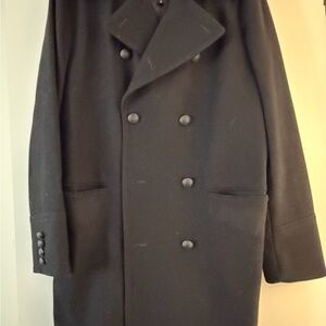 Express Men's Classic Black Pea Coat